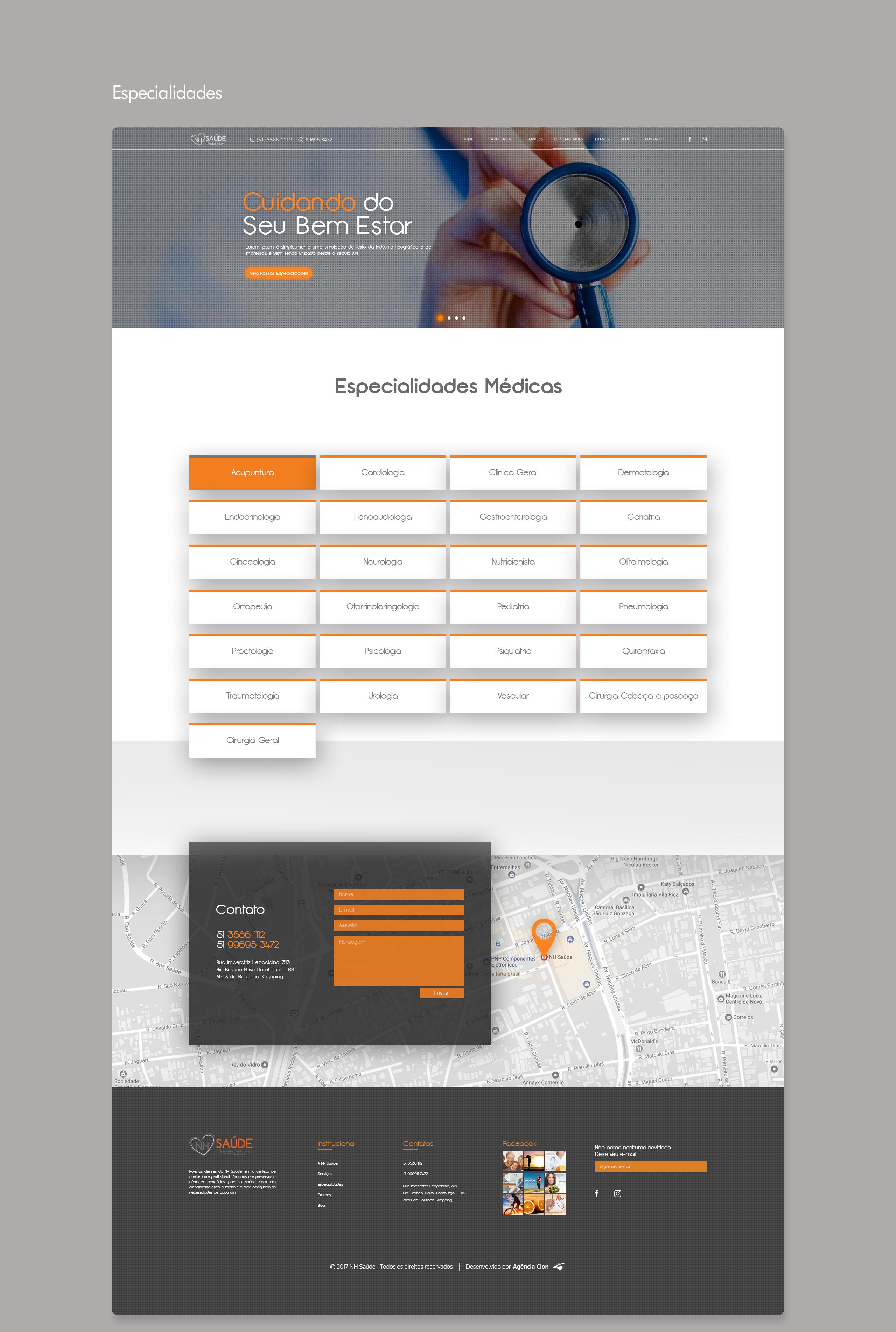 Website NH Saúde
